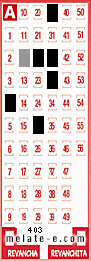 Volante ganador del sorteo 403 de Melate