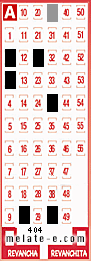 Volante ganador del sorteo 404 de Melate