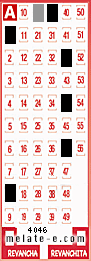 Volante ganador del sorteo de Melate con fecha del domingo  20 de abril de 2025