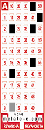 Volante ganador del sorteo 4049 de Melate
