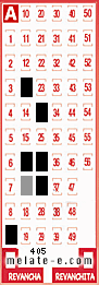 Volante ganador del sorteo 405 de Melate