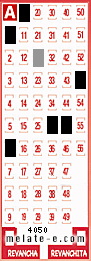Volante ganador del sorteo 4050 de Melate