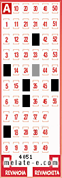 Volante ganador del sorteo 4051 de Melate