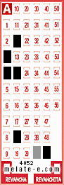 Volante ganador del sorteo 4052 de Melate