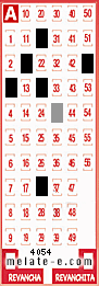Volante ganador del sorteo 4054 de Melate