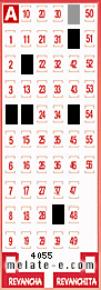 Volante ganador del sorteo de Melate con fecha del domingo  11 de mayo de 2025