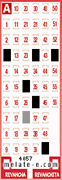 Volante ganador del sorteo 4057 de Melate