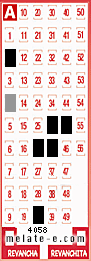 Volante ganador del sorteo de Melate con fecha del domingo  18 de mayo de 2025