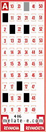 Volante ganador del sorteo 406 de Melate
