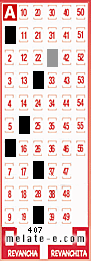 Volante ganador del sorteo 407 de Melate