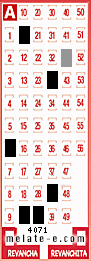 Volante ganador del sorteo de Melate con fecha del miércoles  18 de junio de 2025