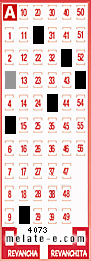 Volante ganador del sorteo de Melate con fecha del domingo  22 de junio de 2025
