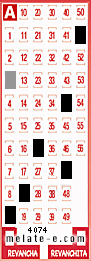 Volante ganador del sorteo de Melate con fecha del miércoles  25 de junio de 2025