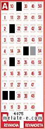 Volante ganador del sorteo 4075 de Melate