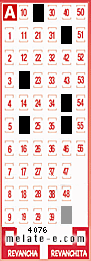 Volante ganador del sorteo de Melate con fecha del domingo  29 de junio de 2025