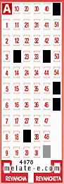 Volante ganador del sorteo 4078 de Melate