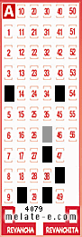 Volante ganador del sorteo de Melate con fecha del domingo   6 de julio de 2025