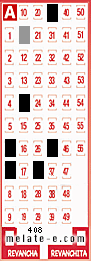 Volante ganador del sorteo 408 de Melate