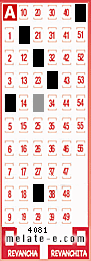 Volante ganador del sorteo 4081 de Melate