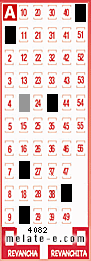 Volante ganador del sorteo 4082 de Melate