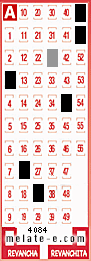 Volante ganador del sorteo 4084 de Melate