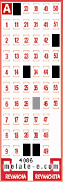 Volante ganador del sorteo 4086 de Melate