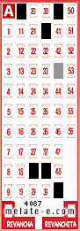 Volante ganador del sorteo 4087 de Melate