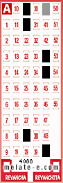 Volante ganador del sorteo 4088 de Melate
