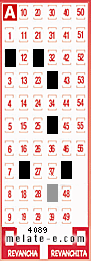 Volante ganador del sorteo 4089 de Melate