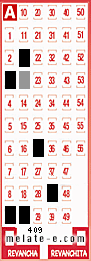 Volante ganador del sorteo 409 de Melate