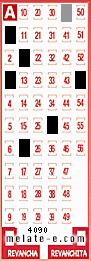 Volante ganador del sorteo 4090 de Melate