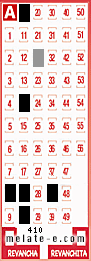 Volante ganador del sorteo 410 de Melate