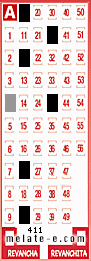 Volante ganador del sorteo 411 de Melate
