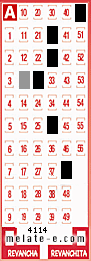 Volante ganador del sorteo 4114 de Melate