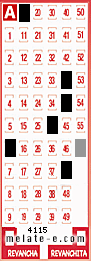 Volante ganador del sorteo de Melate con fecha del domingo  28 de septiembre de 2025