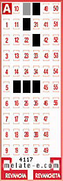 Volante ganador del sorteo 4117 de Melate