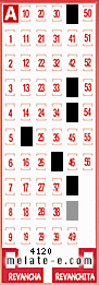 Volante ganador del sorteo 4120 de Melate