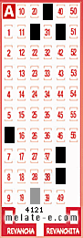 Volante ganador del sorteo de Melate con fecha del domingo  12 de octubre de 2025
