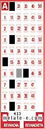 Volante ganador del sorteo 413 de Melate