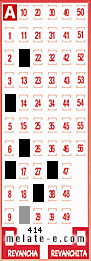 Volante ganador del sorteo 414 de Melate