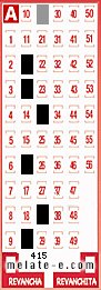 Volante ganador del sorteo 415 de Melate