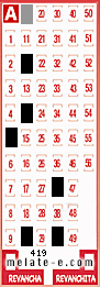 Volante ganador del sorteo 419 de Melate