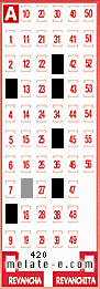 Volante ganador del sorteo 420 de Melate