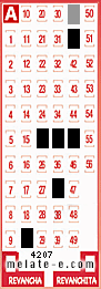 Volante ganador del sorteo 4207 de Melate