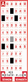 Volante ganador del sorteo 421 de Melate