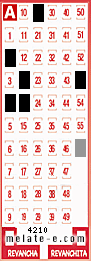 Volante ganador del sorteo 4210 de Melate