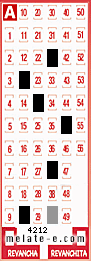 Volante ganador del sorteo 4212 de Melate