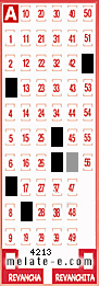 Volante ganador del sorteo 4213 de Melate