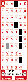 Volante ganador del sorteo 4217 de Melate