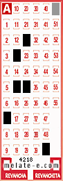 Volante ganador del sorteo 4218 de Melate